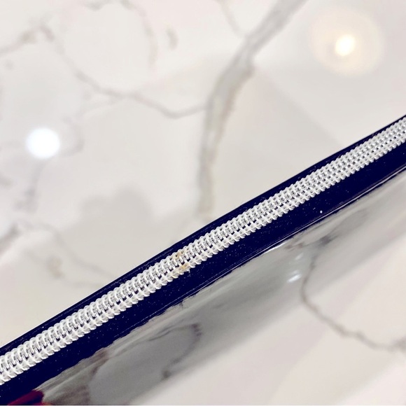 Marc Jacobs Black Patent Leather Pouch Case Makeup Cosmetics Bag - Picture 6 of 6